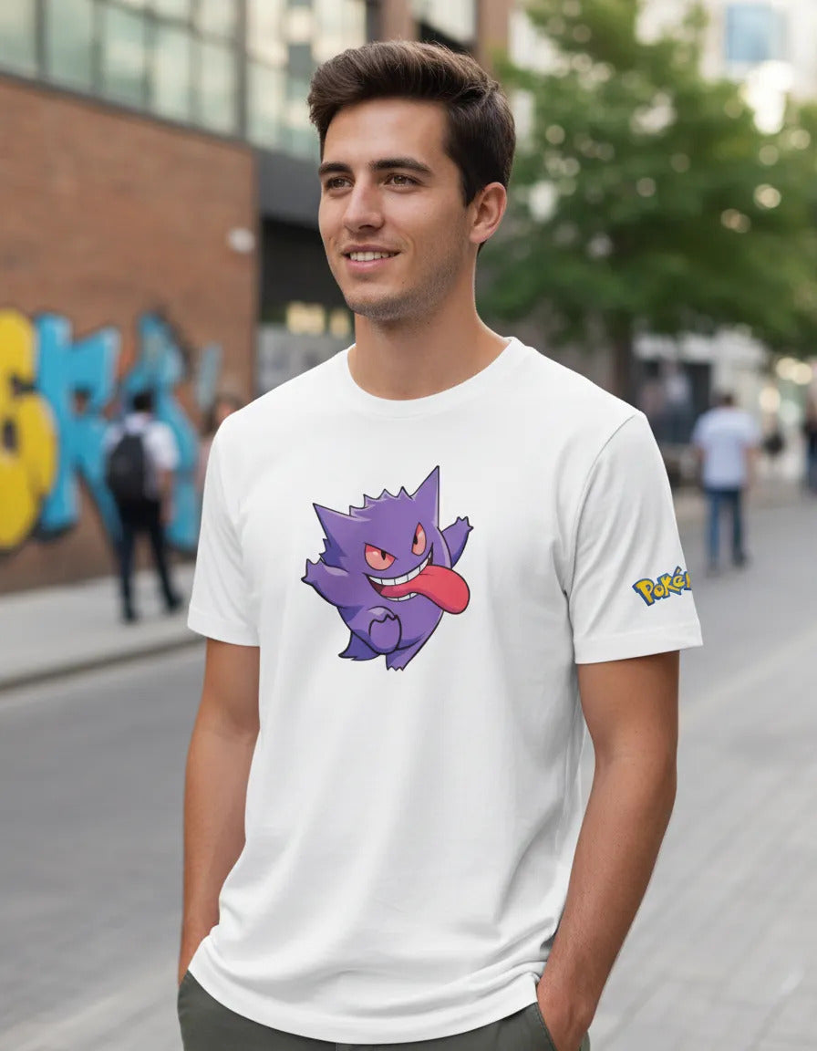 Playera Pokémon Gengar Pikachu Charmander Bulbasaur Squirtle