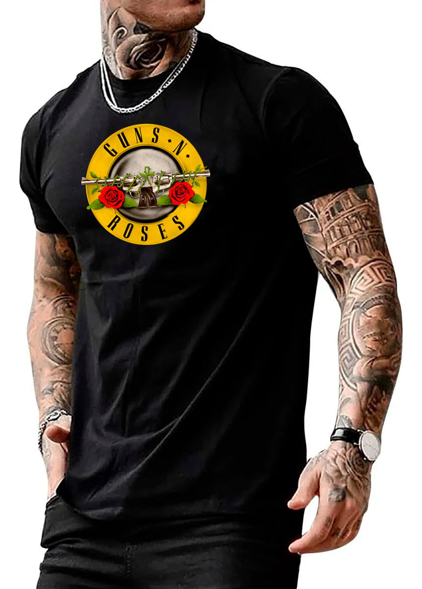 Playera Guns & Roses Música Rock Slash Guitarra Axel Rose