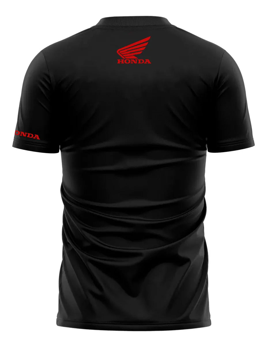Playera Honda Motogp Moto Motociclismo Formula 1 Indycar Negro Logo M
