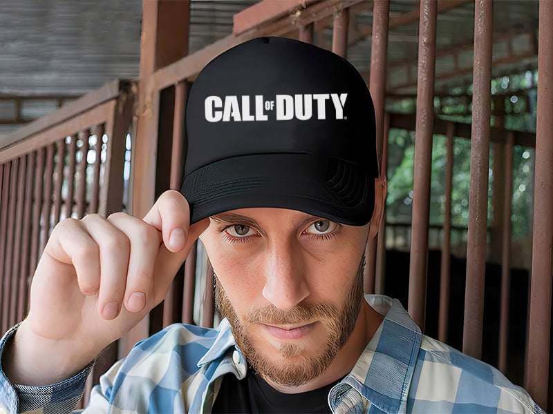 Gorra Trucker Call Of Duty Videojuegos Gamer Streaming Pc Negro Ajustable Cod