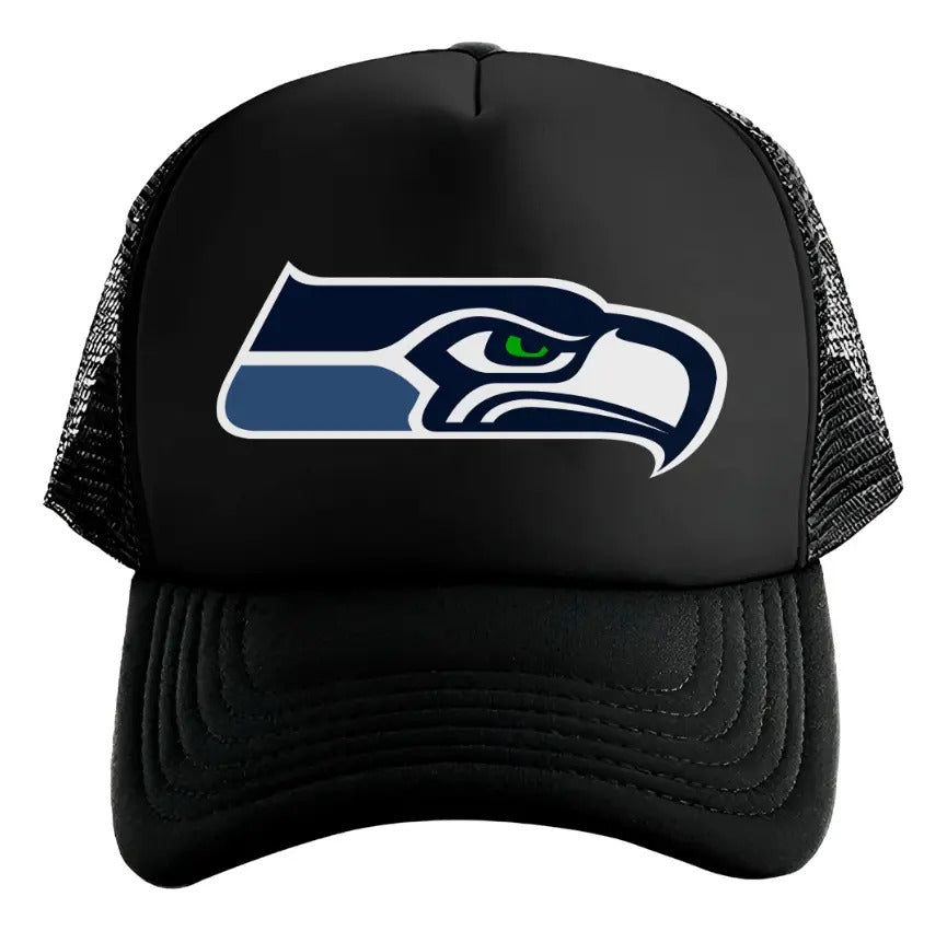 Gorra Trucker Eagles Nfl Superbowl Fútbol Americano Deportes Negro Ajustable Eagles