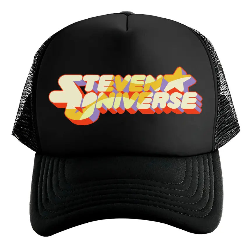 Gorra Trucker Steven Universe Cartoon Network Negro Ajustable Su