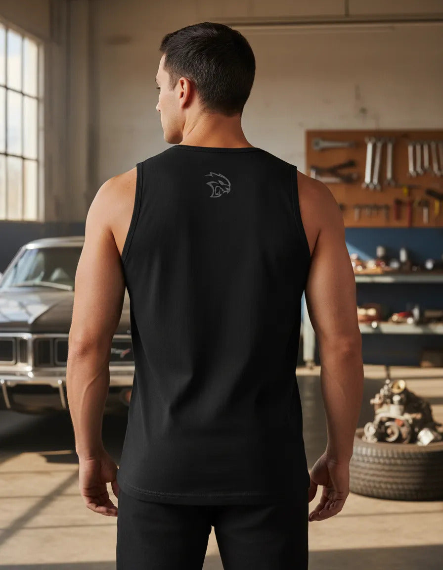 Playera Sin Mangas Hellcat Srt Dodge Charger Automovilismo