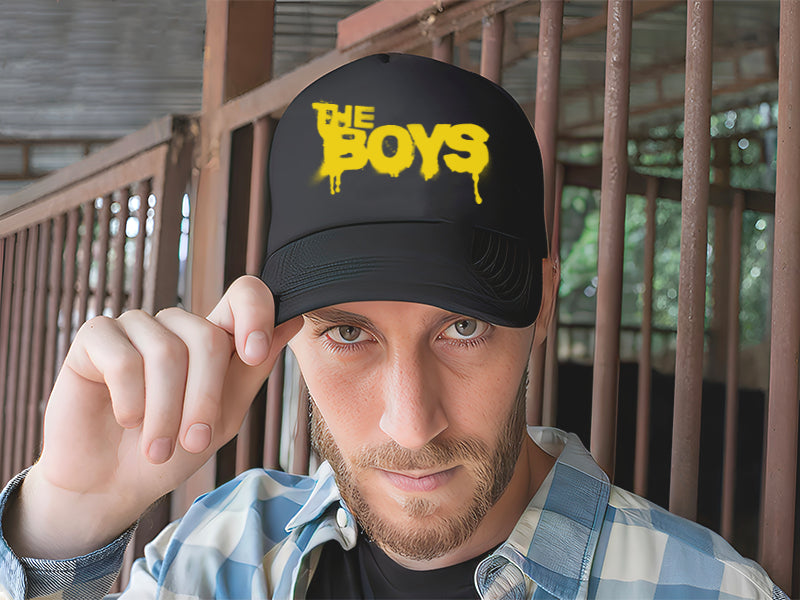 Gorra Trucker The Boys Homelander Comics Super Héroes Negro Ajustable Tb