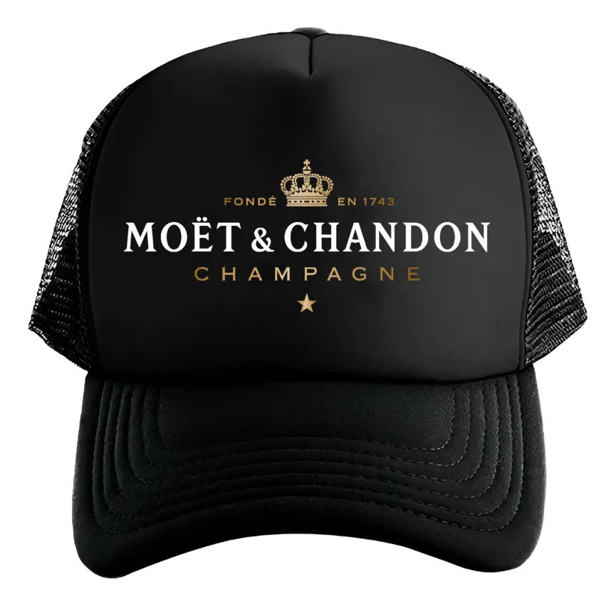 Gorra Trucker Moet & Chandon Champagne Bebida Lujo Elegante