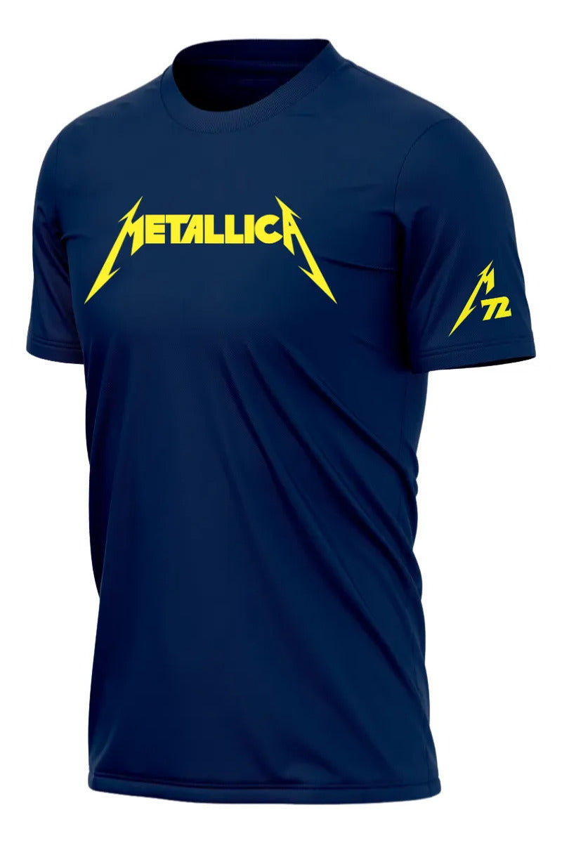 Playera Metallica Deportiva Dry Fit Música Rock Heavy Metal