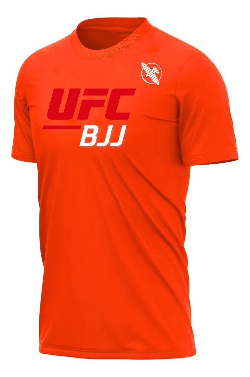 Playera Deportiva Ufc Bjj Brazilian Jiu Jitsu Mma Hayabusa Naranja Red G