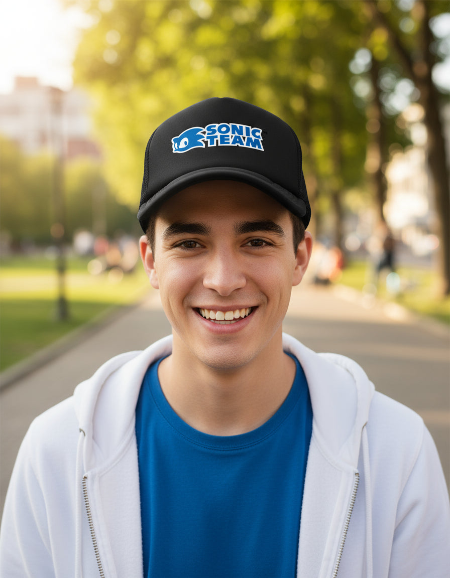 Gorra Sonic Team Negro Ajustable St