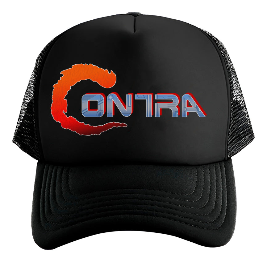 Gorra Trucker Contra Videojuegos Gamer Streaming Ps5 Xbox Pc Negro Ajustable Cntra