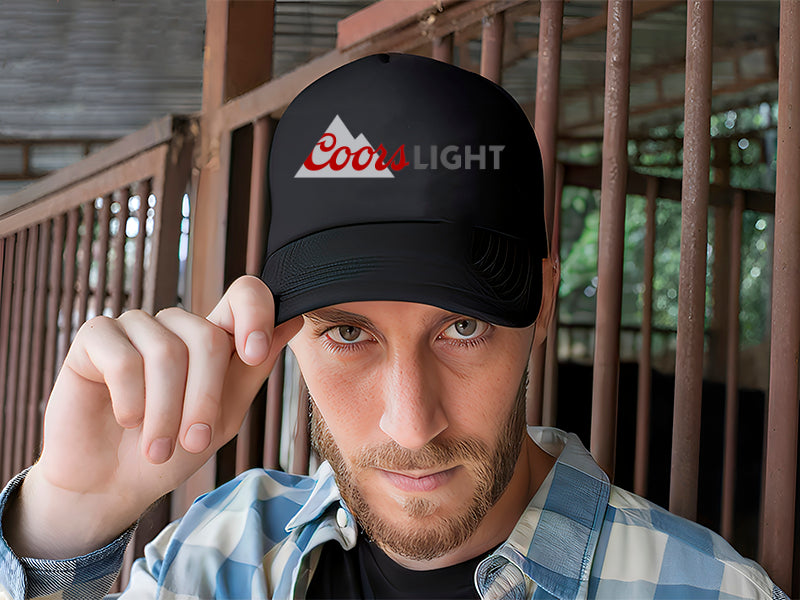 Gorra Coors Light Cerveza Bebida Negro Ajustable Cl