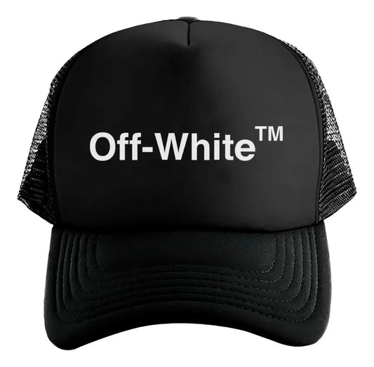 Gorra Off White Moda Moderno Elegante Aesthetic Actualidad Negro Ajustable Ow