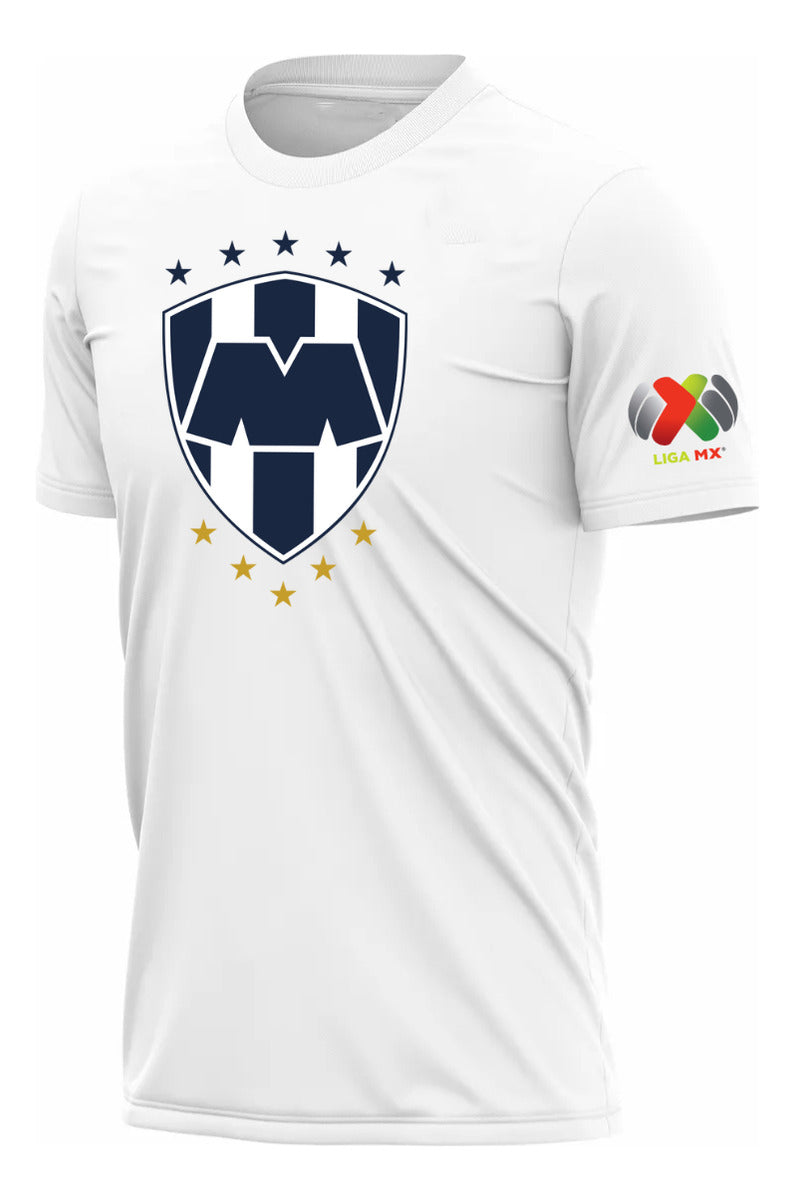 Playera Monterrey Rayados Mty Fútbol Club Liga Mx Soccer