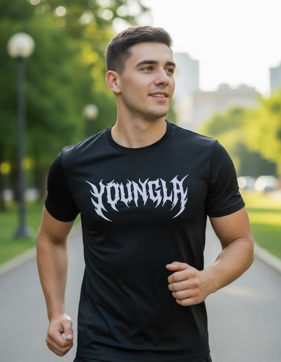 Playera Youngla Entrenamiento Fitness Gym Running Deportes