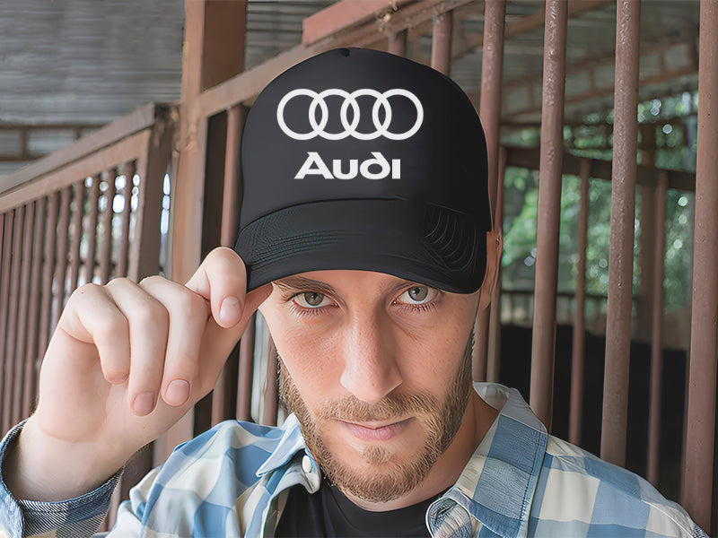 Gorra Audi Vehículo Automóvil Automovilismo Piloto Carro Negro Ajustable Audi