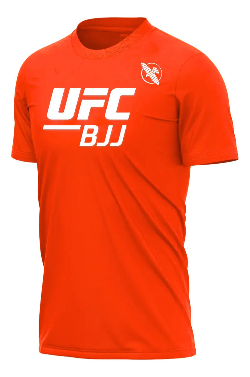 Playera Ufc Bjj Brazilian Jiu Jitsu Mma Hayabusa Naranja White Ch