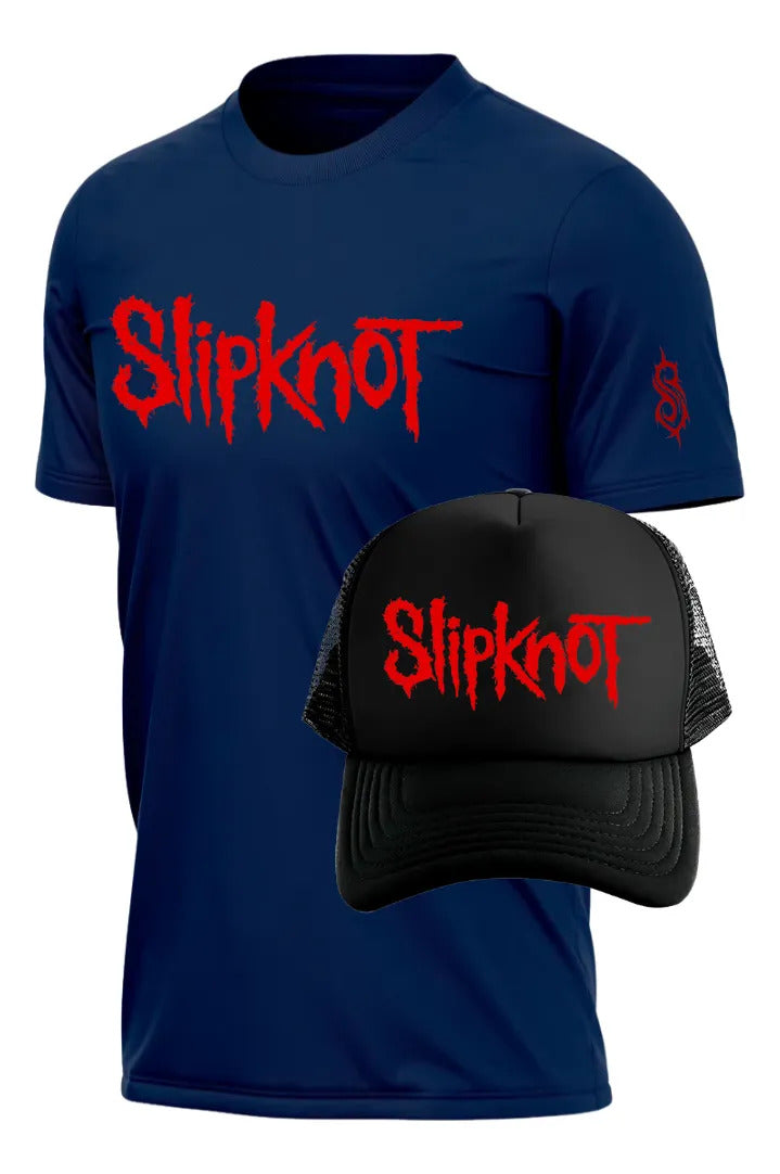 Playera Y Gorra Slipknot Música Rock Heavy Metal