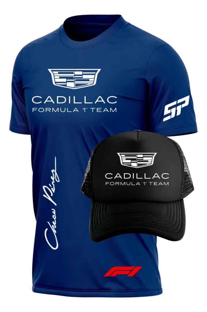 Playera Y Gorra Cadillac Formula 1 Team F1 Automovilismo