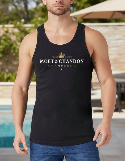 Playera Sin Mangas Moët & Chandon Champagne Bebida Elegante