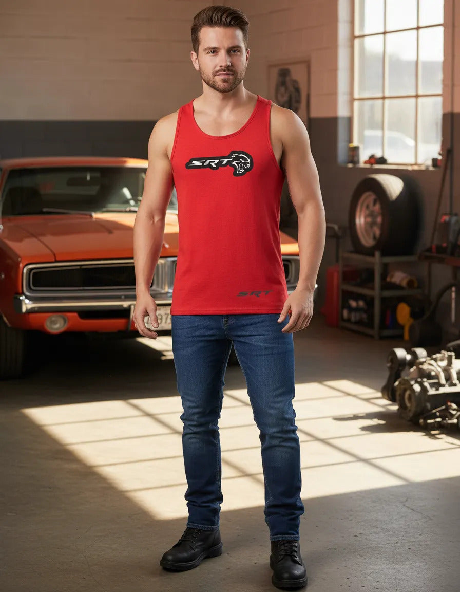 Playera Sin Mangas Hellcat Srt Dodge Charger Automovilismo