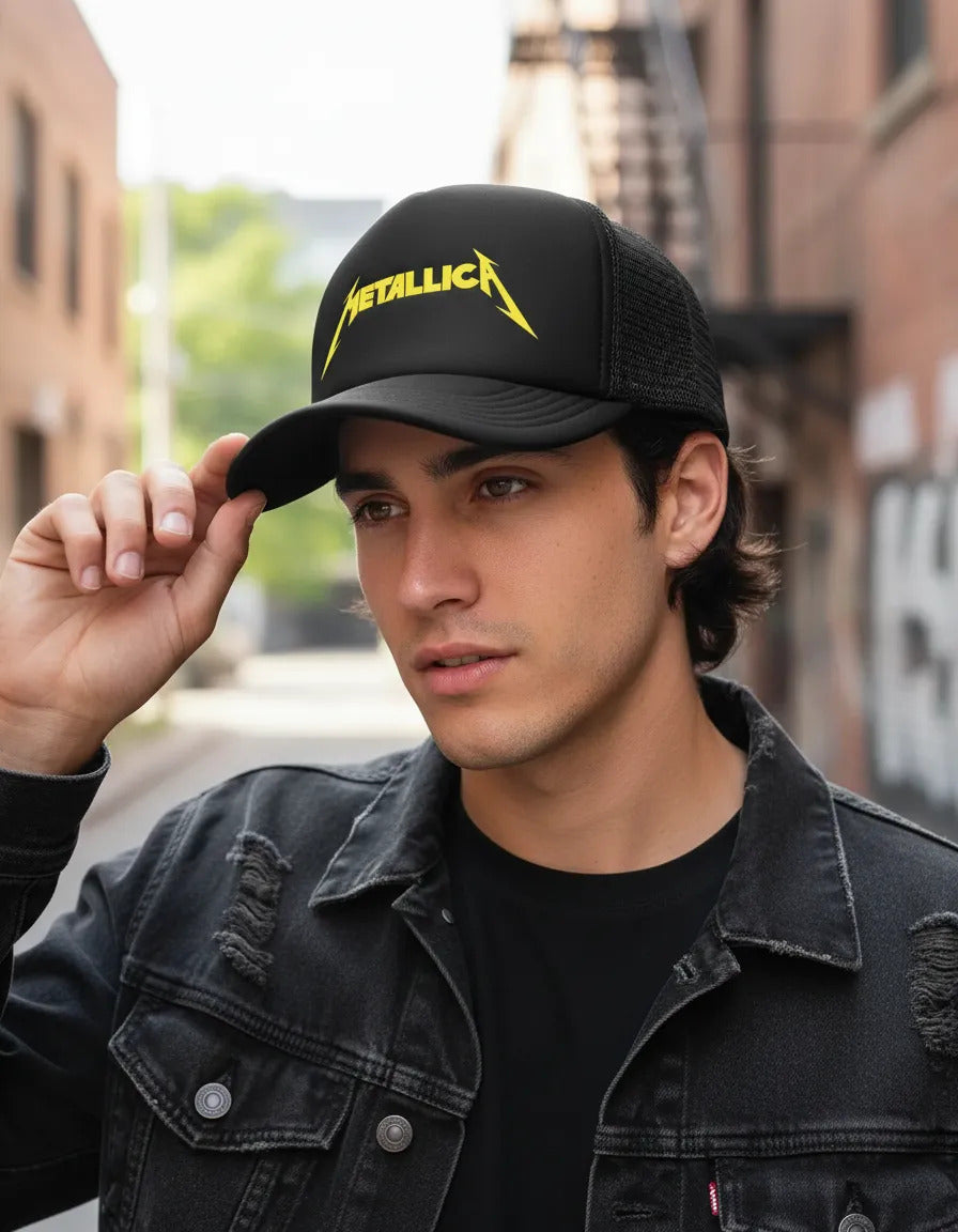 Gorra Trucker Metallica Musica Rock Heavy Metal Ajustable