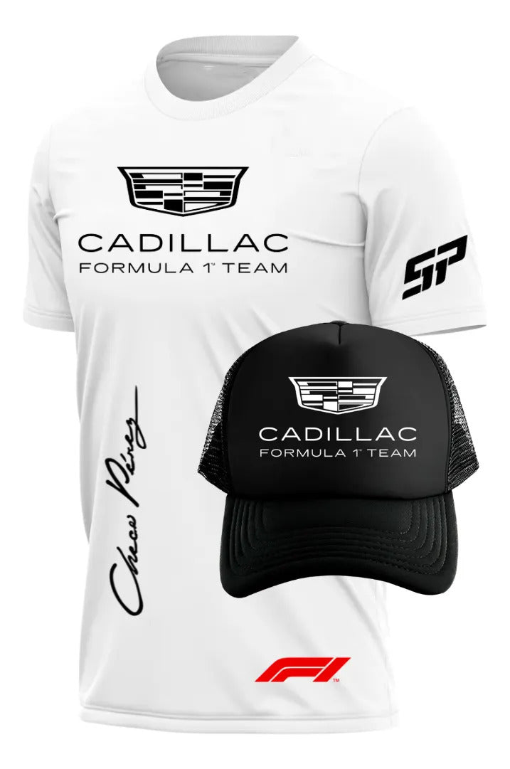 Playera Y Gorra Cadillac Formula 1 Team F1 Automovilismo