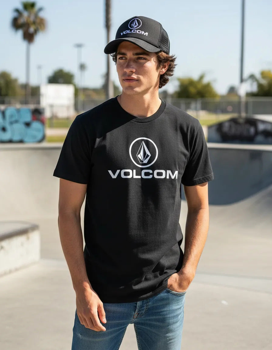 Playera Y Gorra Volcom Skate Skateboard Surf Moda Urbana