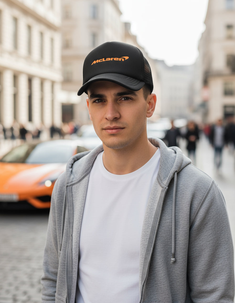 Gorra Mclaren Indycar Formula 1 Patricio Pato O'ward Junco Negro Ajustable Mclaren