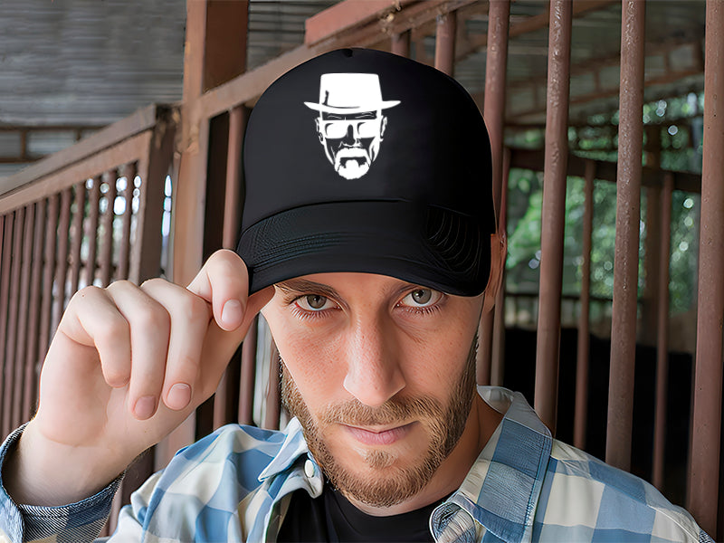 Gorra Heisenberg Breaking Bad Negro Ajustable Hsnbrg