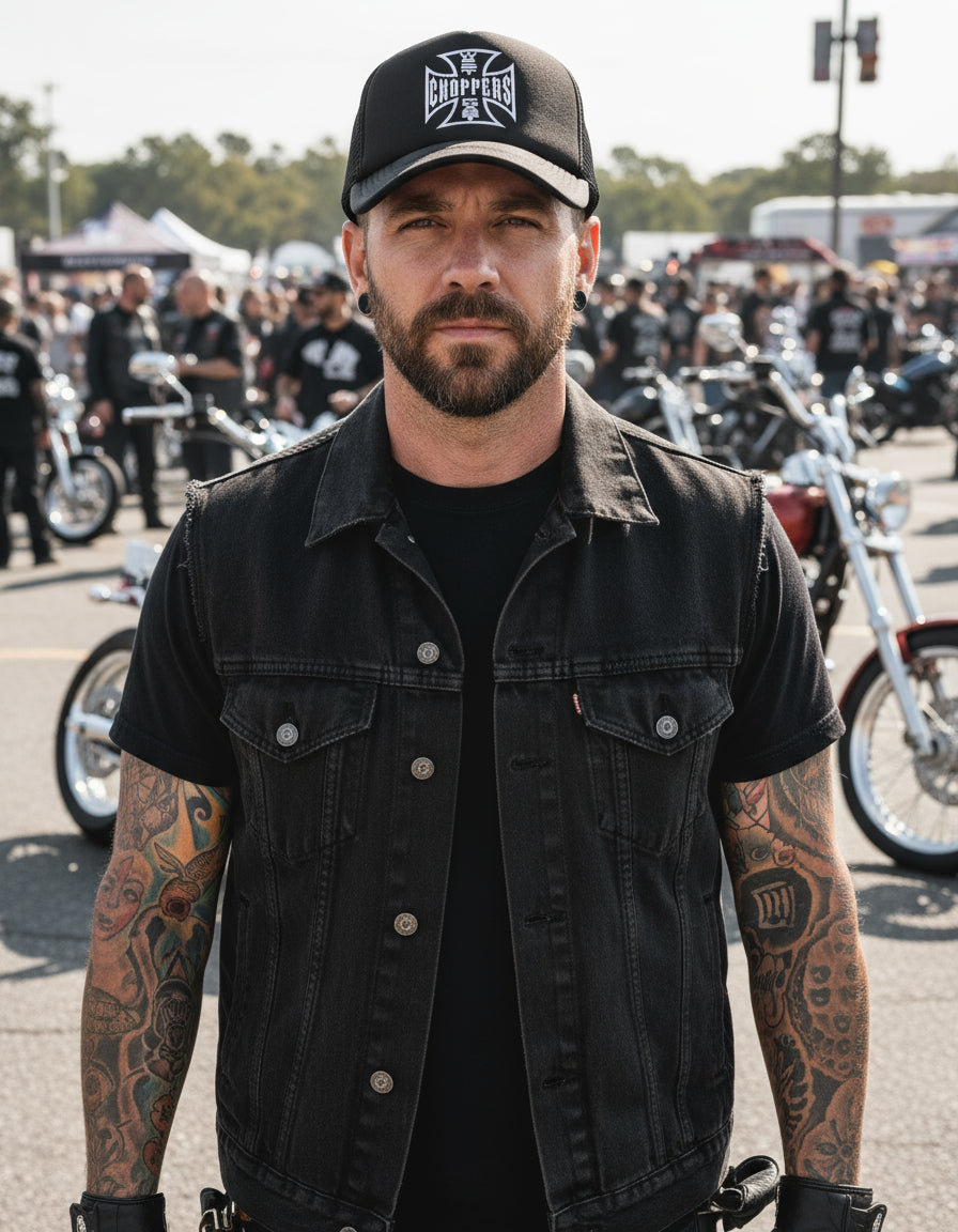 Gorra West Coast Choppers Moto Motociclismo Biker Rock Negro Ajustable Wcc