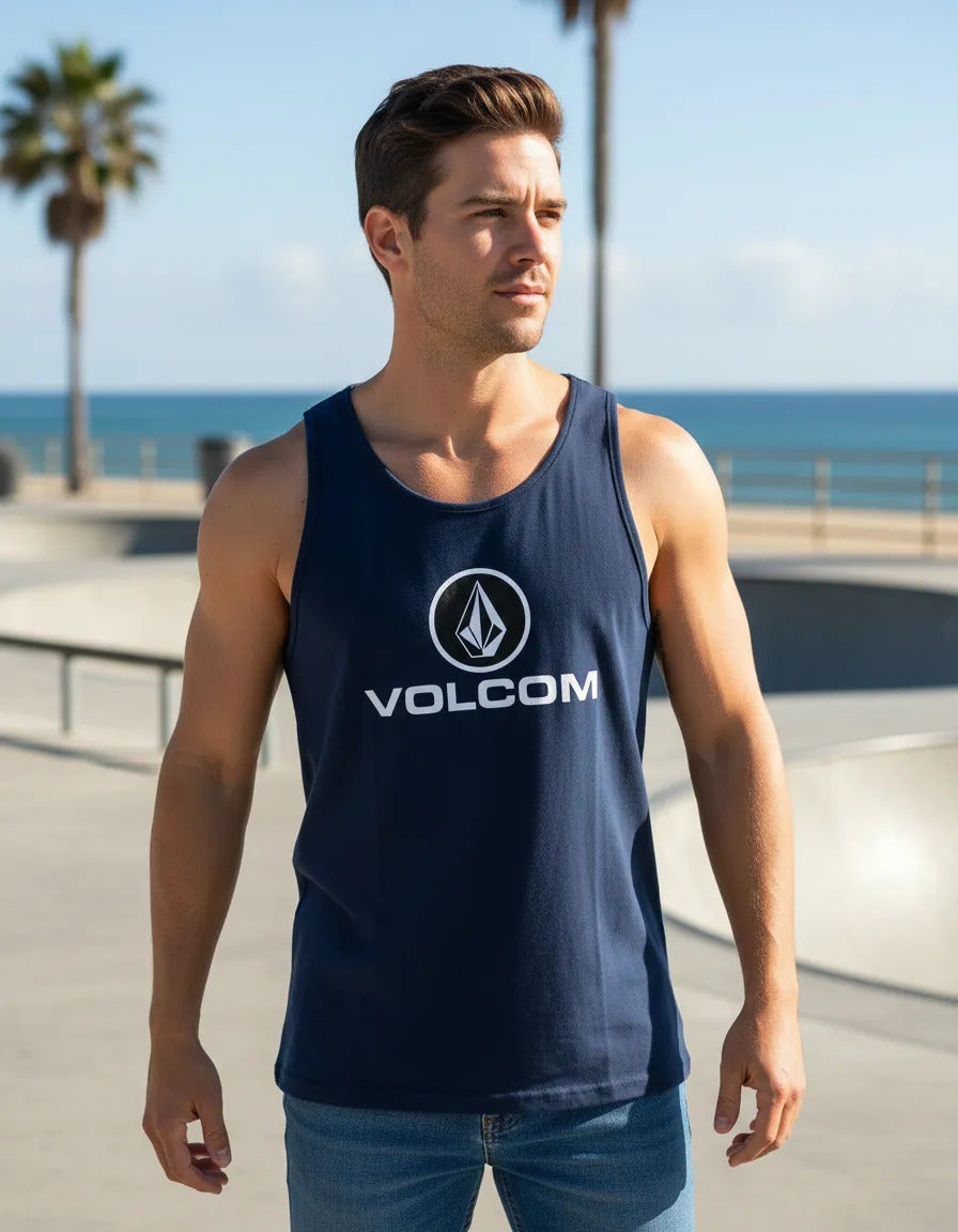Playera Sin Mangas Volcom Skate Skateboard Surf Moda Urbana