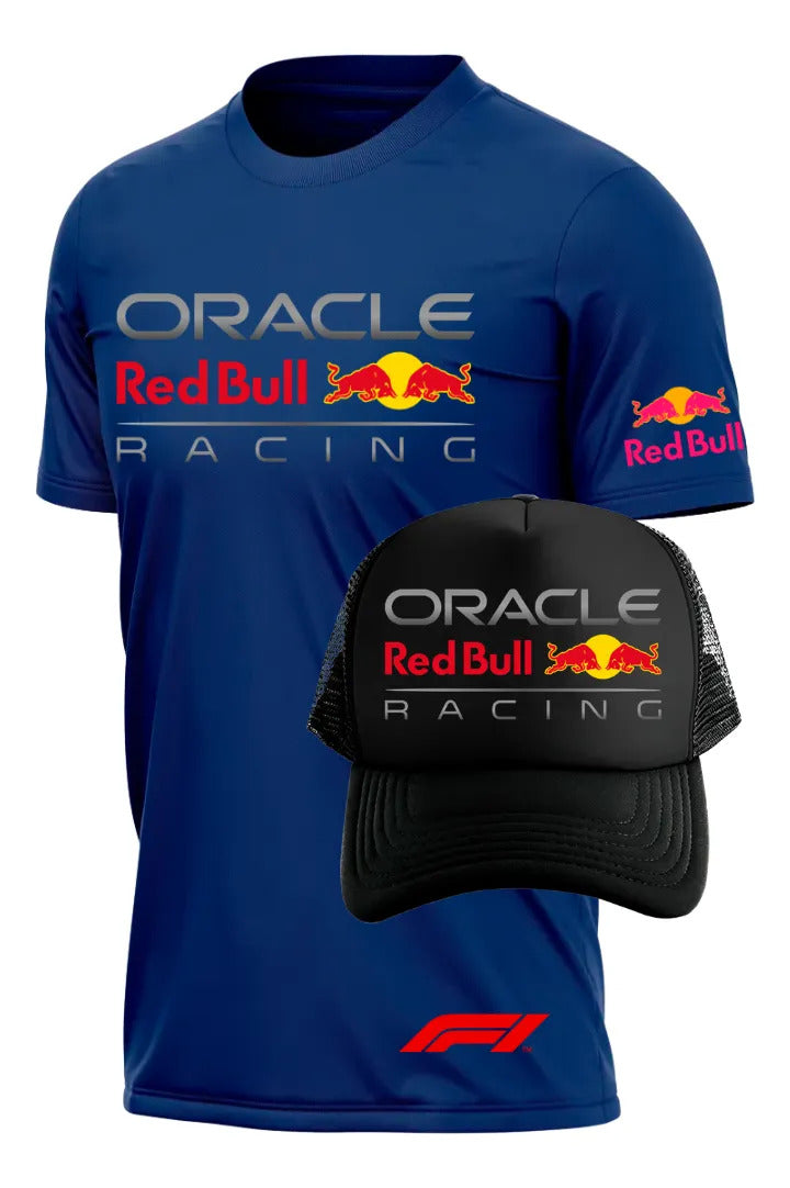 Playera Y Gorra Oracle Red Bull Racing Formula 1 F1 Autos