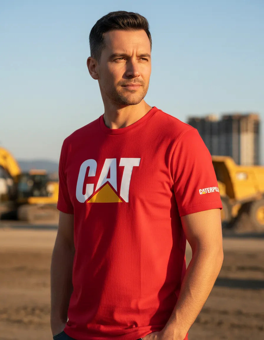 Playera Caterpillar Maquinaria Construcción Minería
