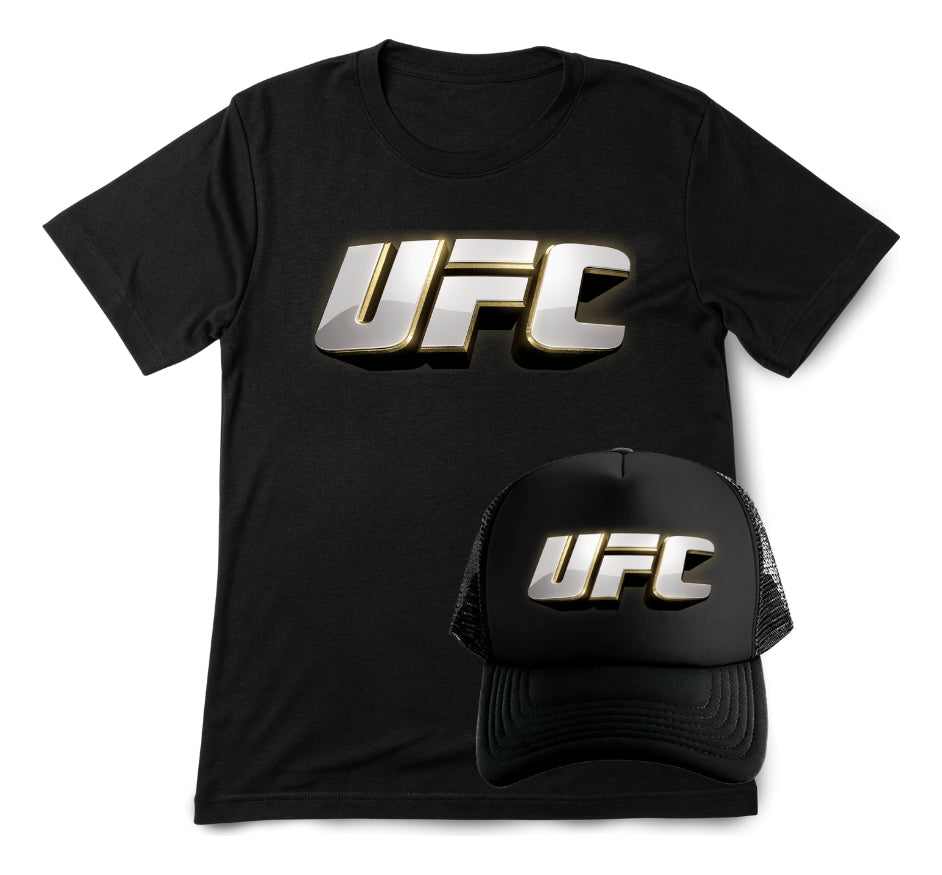 Ufc Playera Y Gorra Unisex Ufc Mma Box Muay Thai Kick Boxing