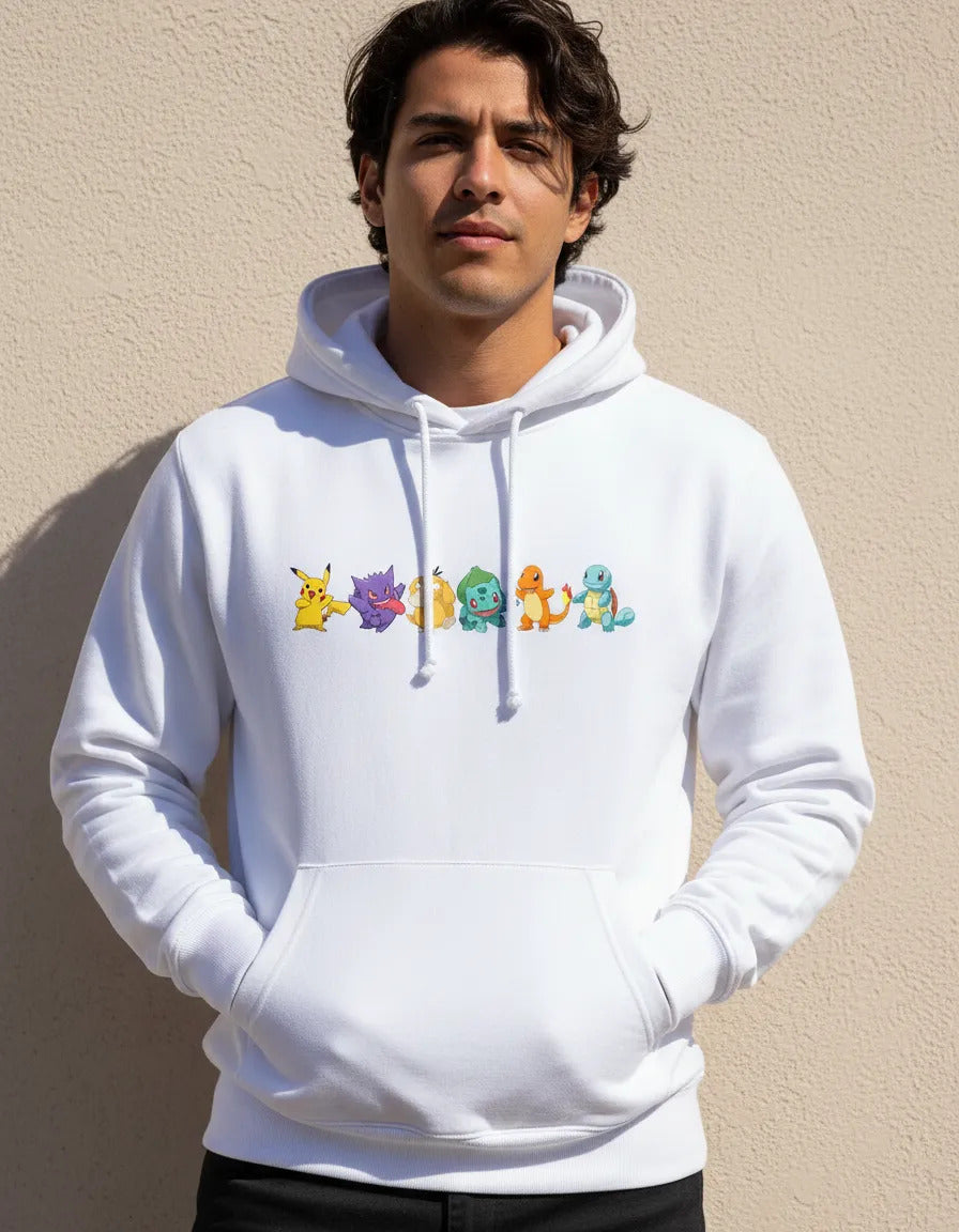 Sudadera Pokémon Gengar Pikachu Charmander Bulbasaur