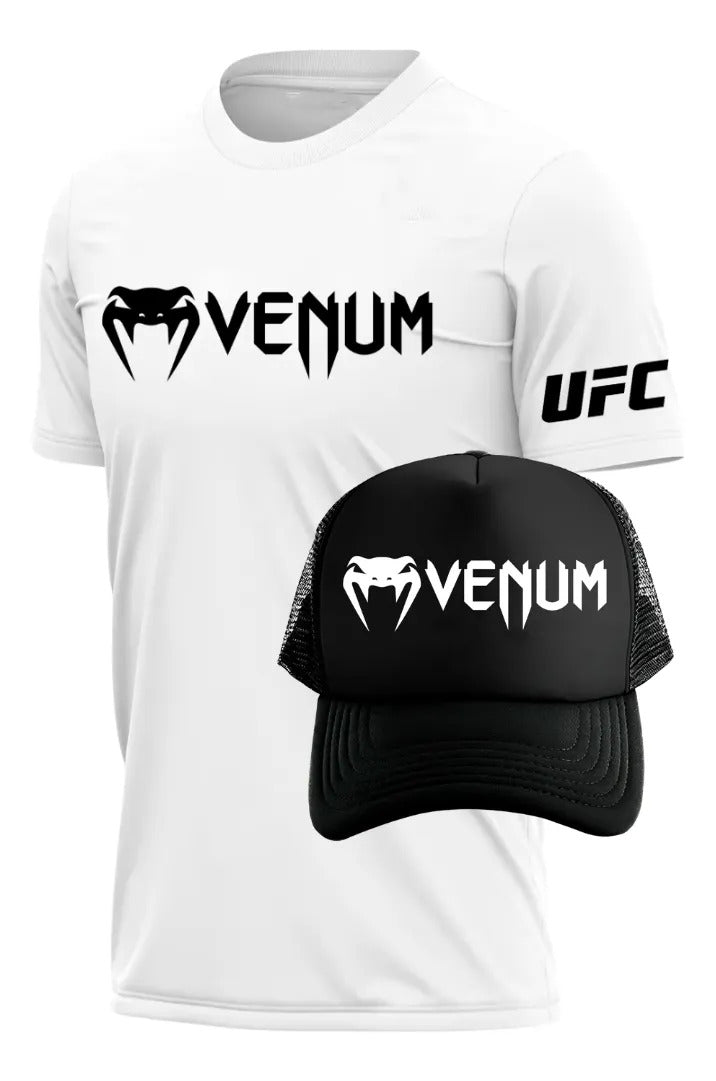 Playera Y Gorra Venum Ufc Classic Mma Box Muay Thai Kb Bjj