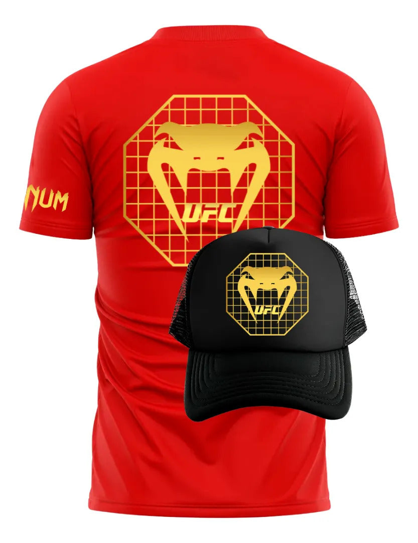 Playera Y Gorra Ufc Venum Octa Mma Box Muay Thai Kick Bjj Kb