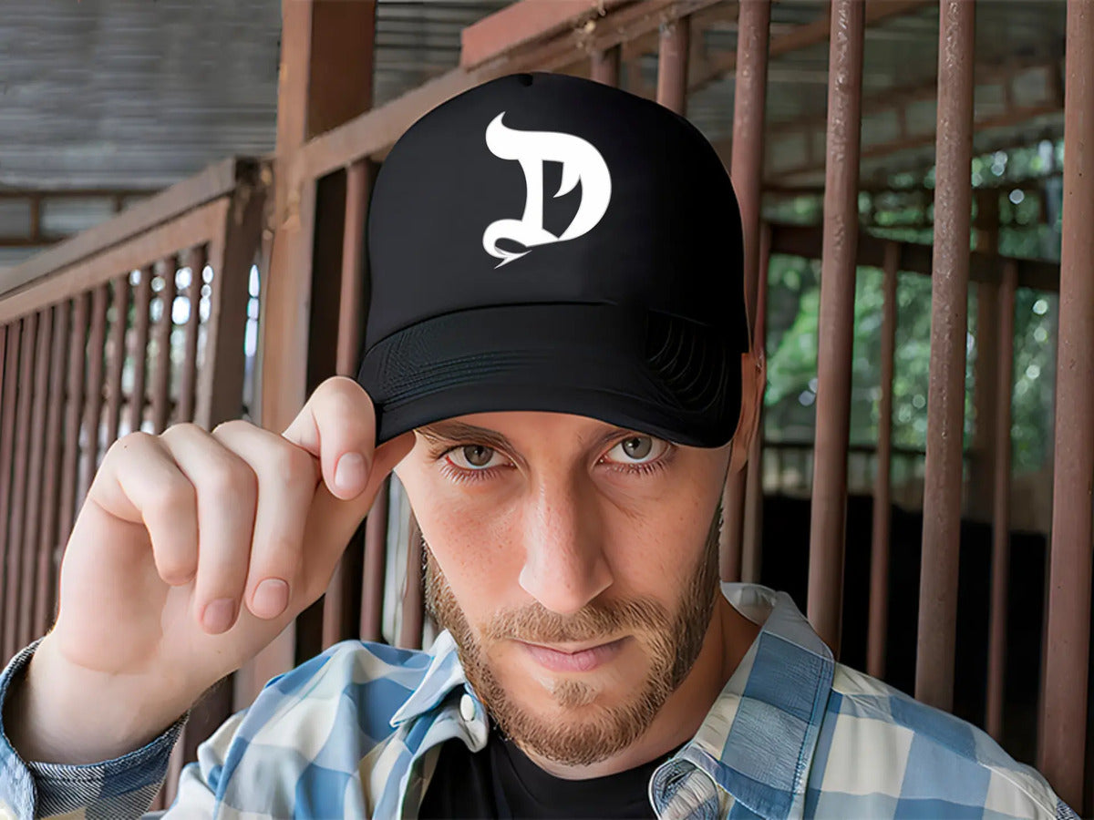 Gorra Dragon Pharma Gym Fitness Deportes Negro Ajustable Dragón