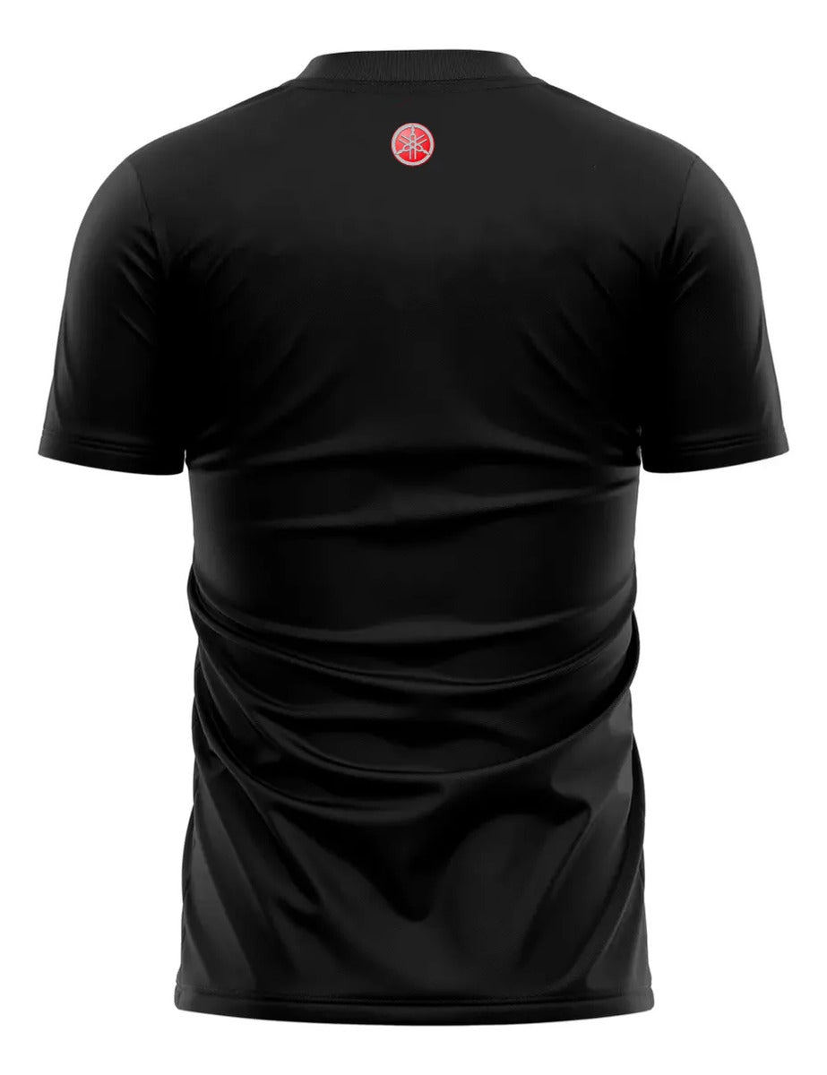 Playera Yamaha Moto Motociclismo Piloto Motogp Negro Logo Ch