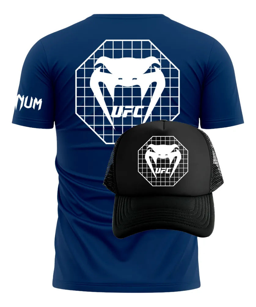 Playera Y Gorra Ufc Venum Octa Mma Box Muay Thai Kick Bjj Kb