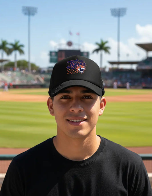 Gorra Tigres Quintana Roo Lmb Béisbol México Deportes Negro Ajustable Tigres
