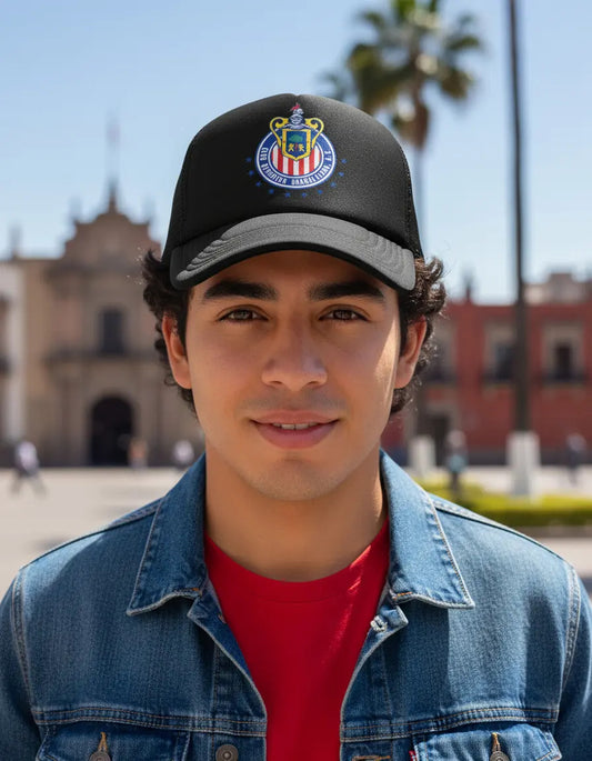 Gorra Trucker Guadalajara Chivas Fútbol Fifa Liga Mx Deporte Negro Ajustable Chivas