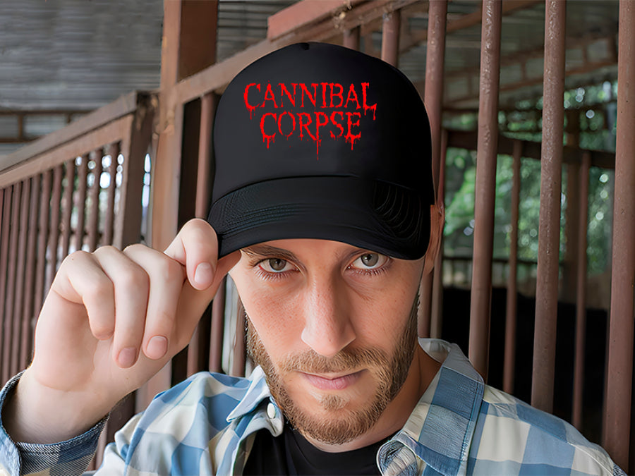 Gorra Cannibal Corpse Música Rock Heavy Metal Negro Ajustable Cc