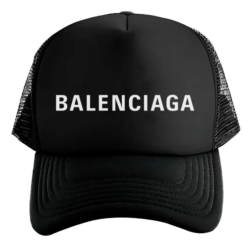 Gorra Balenciaga Moda Moderno Elegante Aesthetic Actualidad Negro Ajustable Blncga