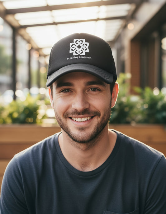 Gorra Breaking Benjamin Música Rock Heavy Metal Negro Ajustable Brkngbnjmn