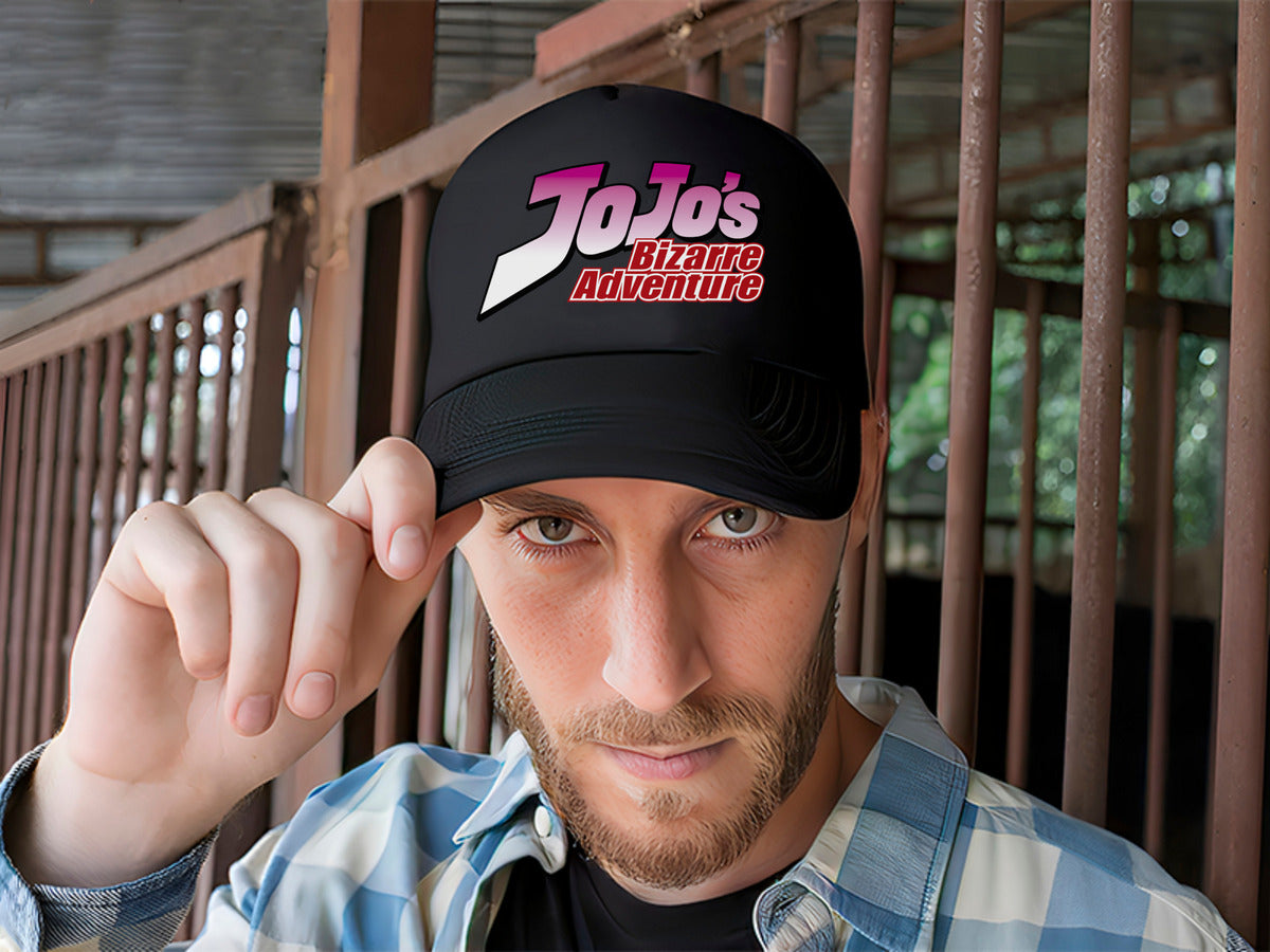 Gorra Jo Jos Bizarre Adventure Anime Negro Ajustable Jjba