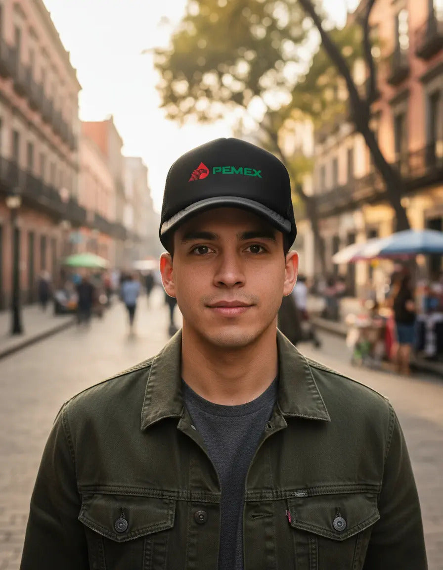 Gorra Pemex Negro Ajustable Pemex