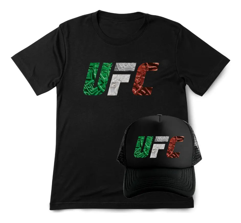Ufc Playera Y Gorra Unisex Ufc Mma Box Muay Thai Kick Boxing