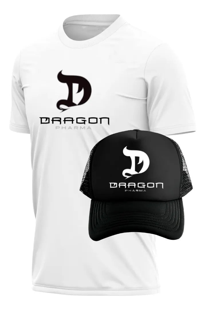 Playera Y Gorra Dragon Pharma Gym Fitness Running Deportes