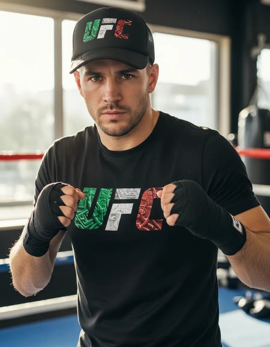 Playera Y Gorra Ufc Ultimate Fighter Championship Mma Box Jj