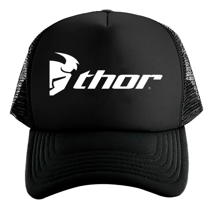 Gorra Thor Motocross Motociclismo Off Road Negro Ajustable Thor